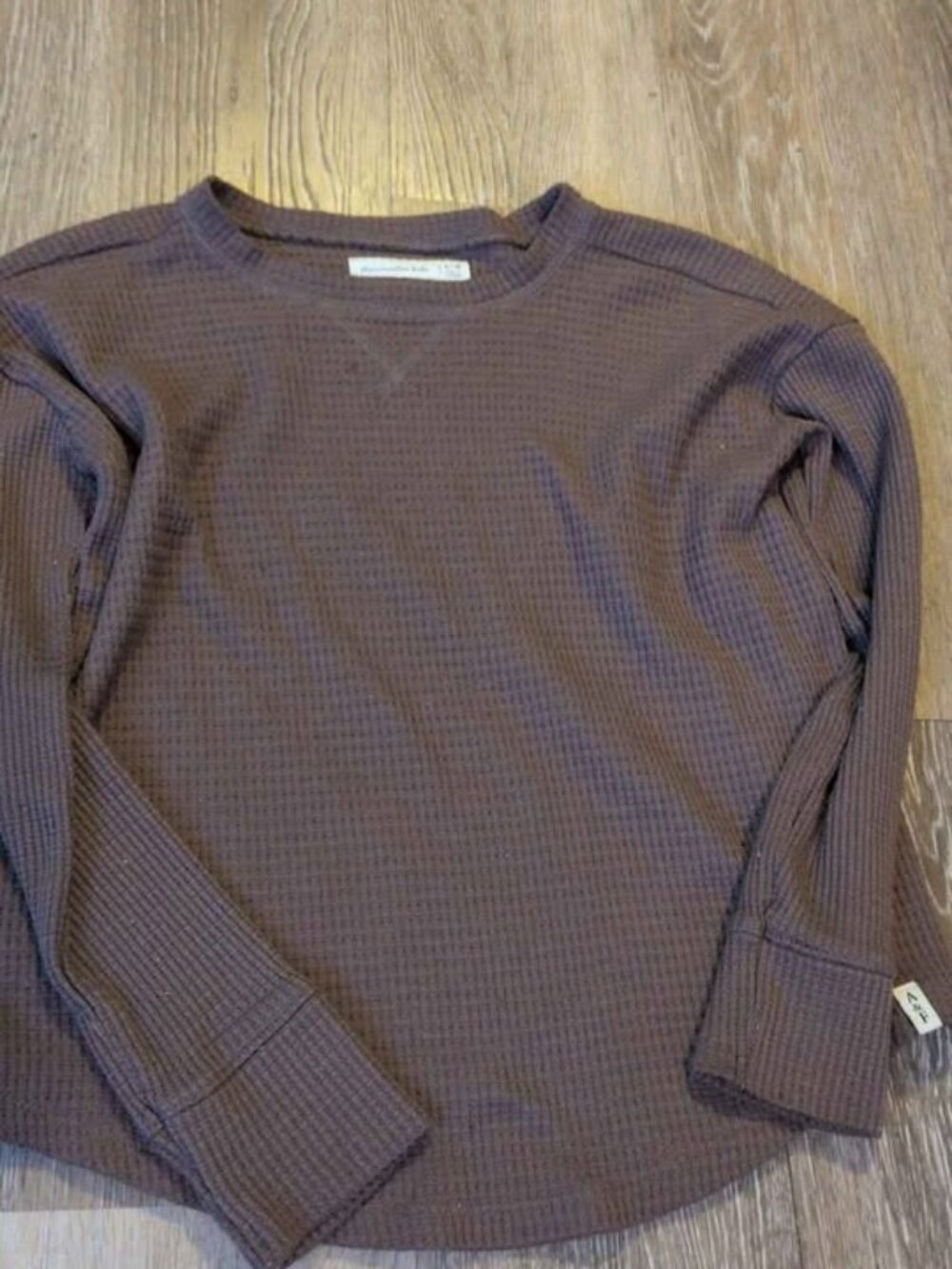 abercrombie kids Waffle Knit Long Sleeve Top 9/10 girls